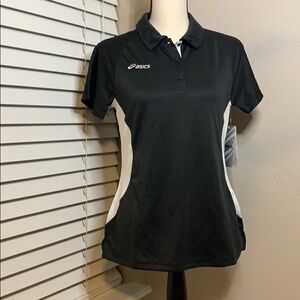 Asics Women's Corp Polo, Black, Size M, NWT